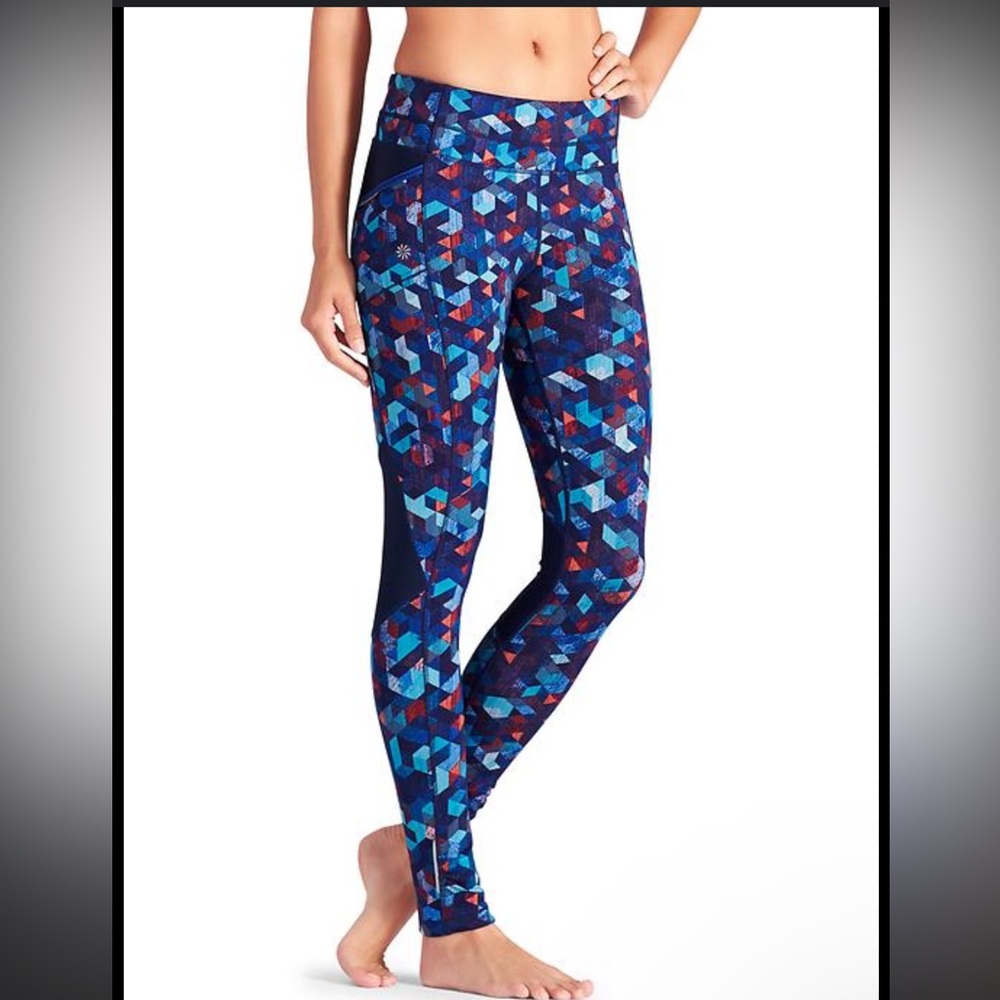 Athleta Multicolor Triangular Be Free Tight